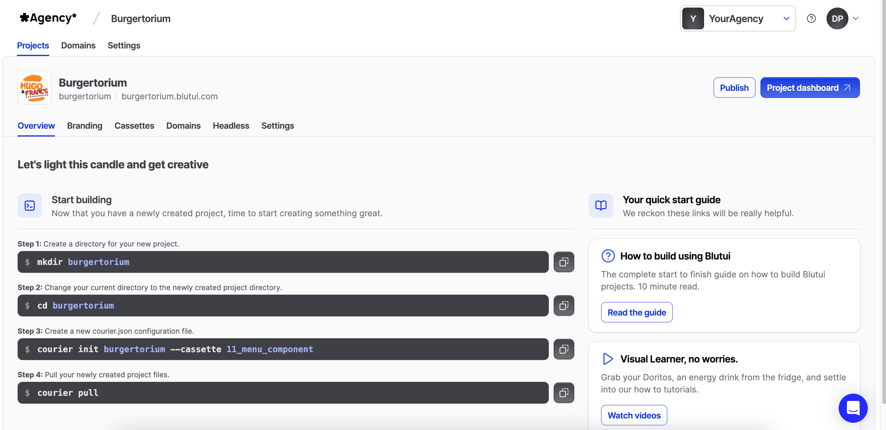 Publish project
